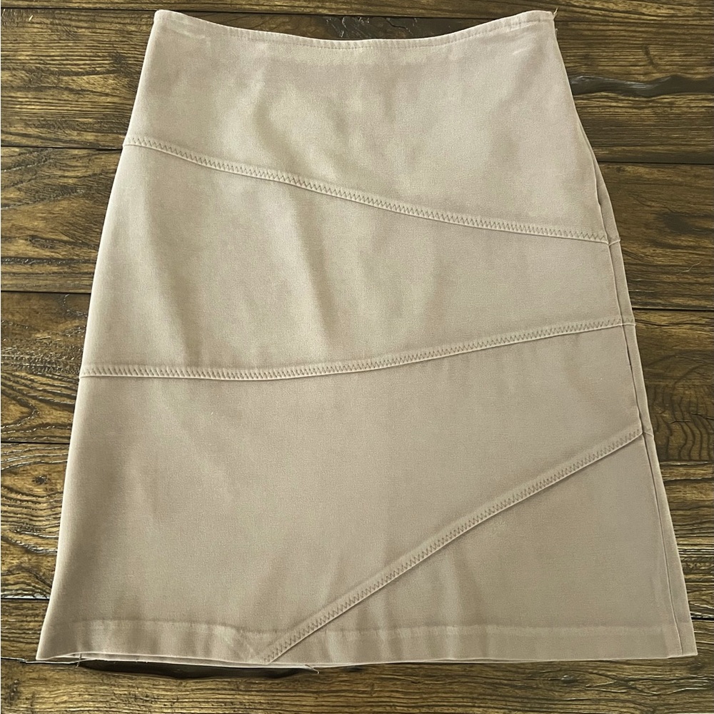 Faux suede skirt